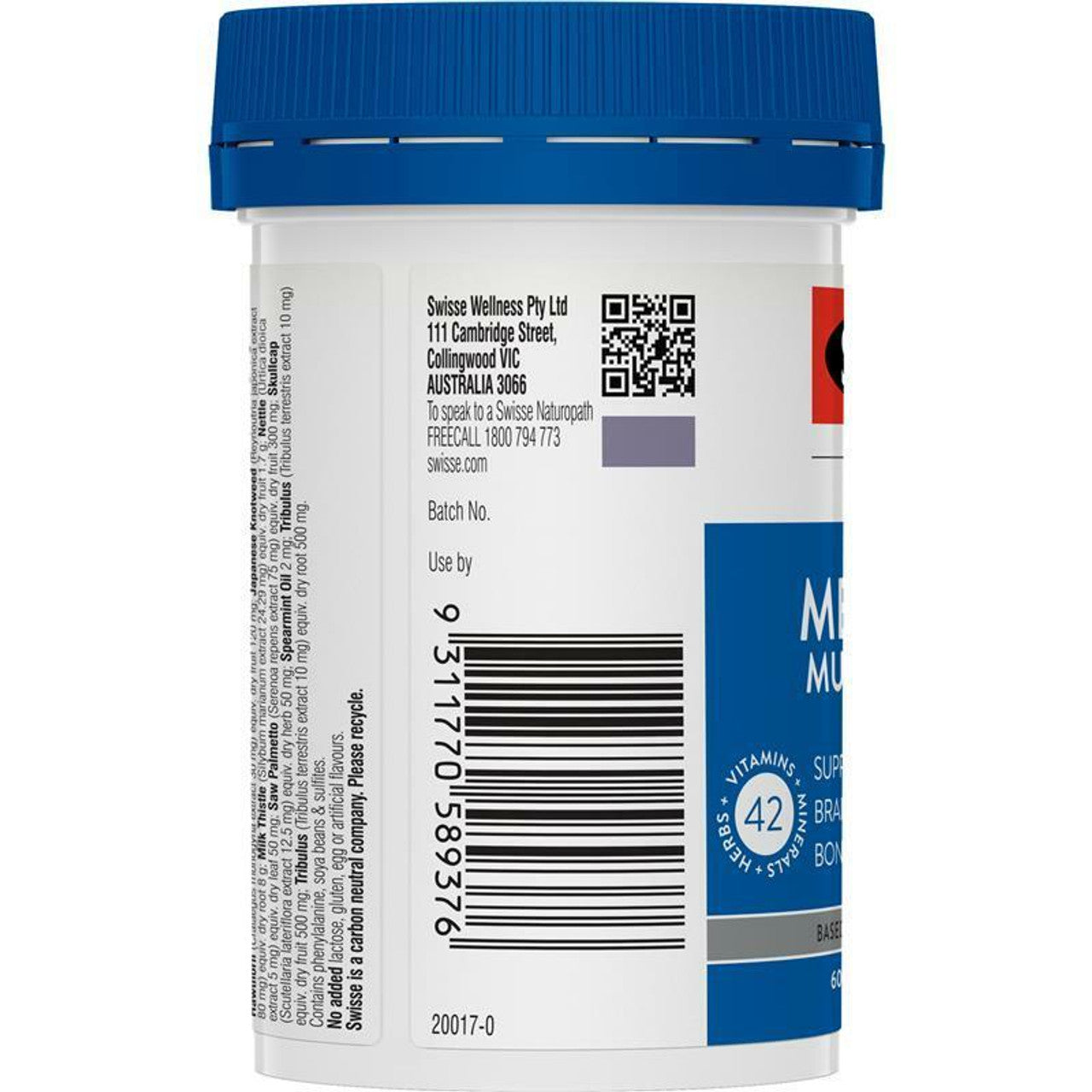 Swisse Men's Ultivite Multivitamin 60 Tablets