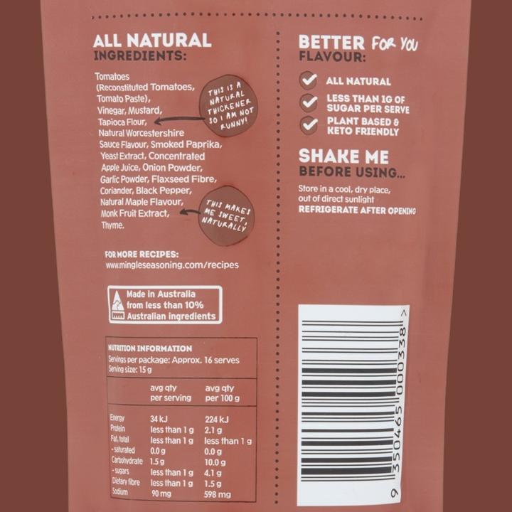 Mingle Better for You Sauce Tangy BBQ 10x250g