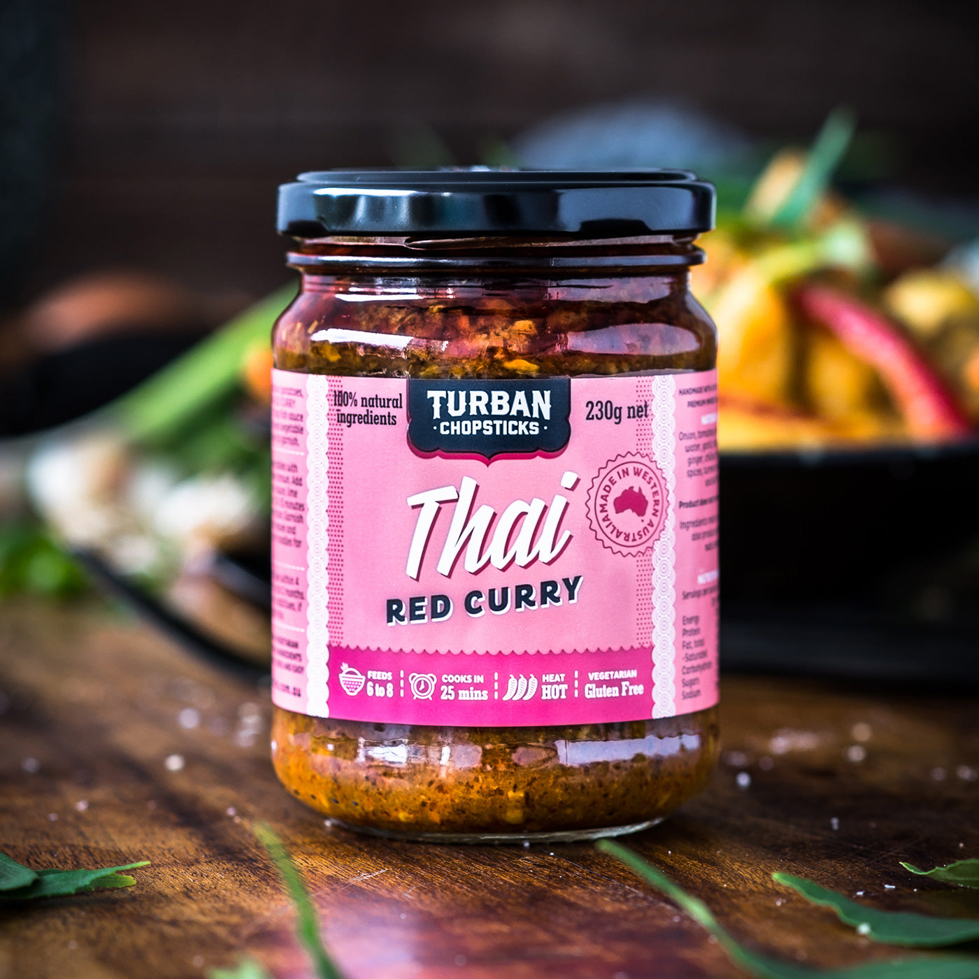 TURBAN CHOPSTICKS Curry Paste Thai Red Curry 230g