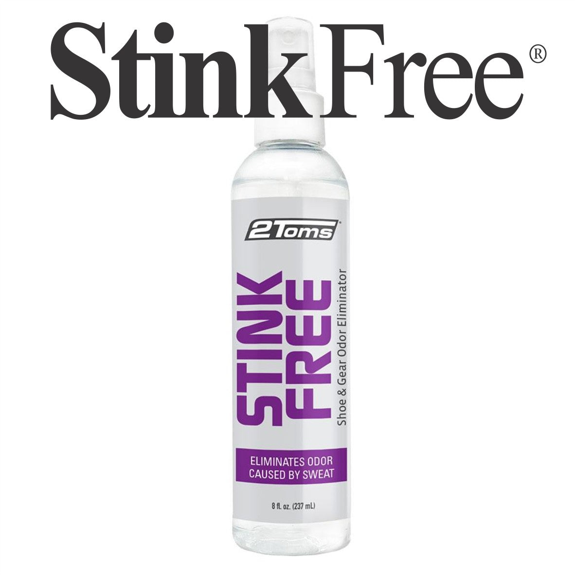 2toms Stink Free Shoe & Gear Spray 8oz 237ml