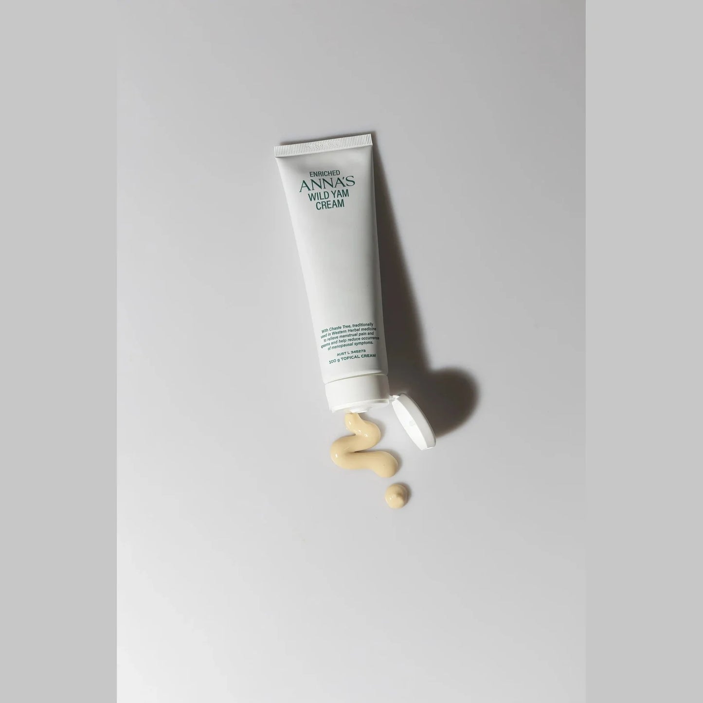 Anna's Wild Yam Cream (Her) Menstrual & Menopausal Symptoms 100g Tube