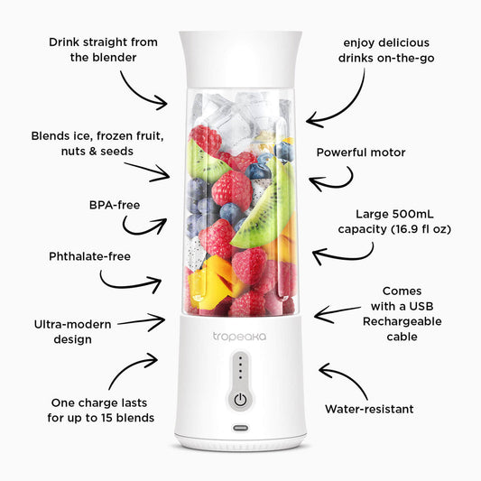 Tropeaka Portable Blender White 1Pk